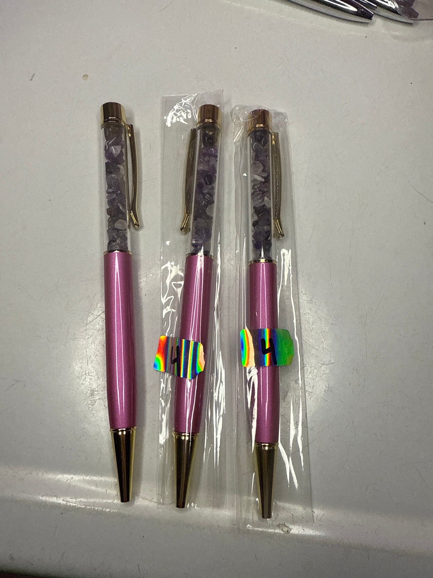 Amethyst chip pens
