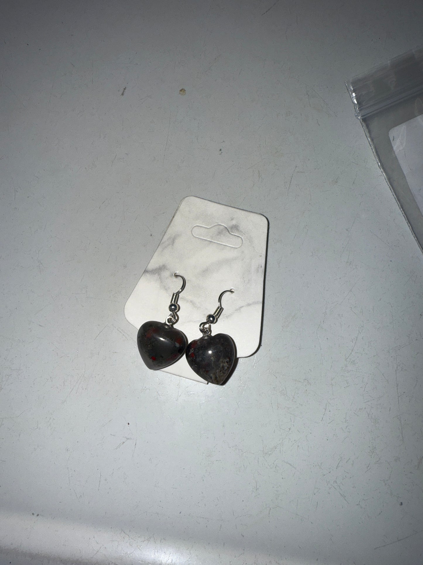 African bloodstone earrings