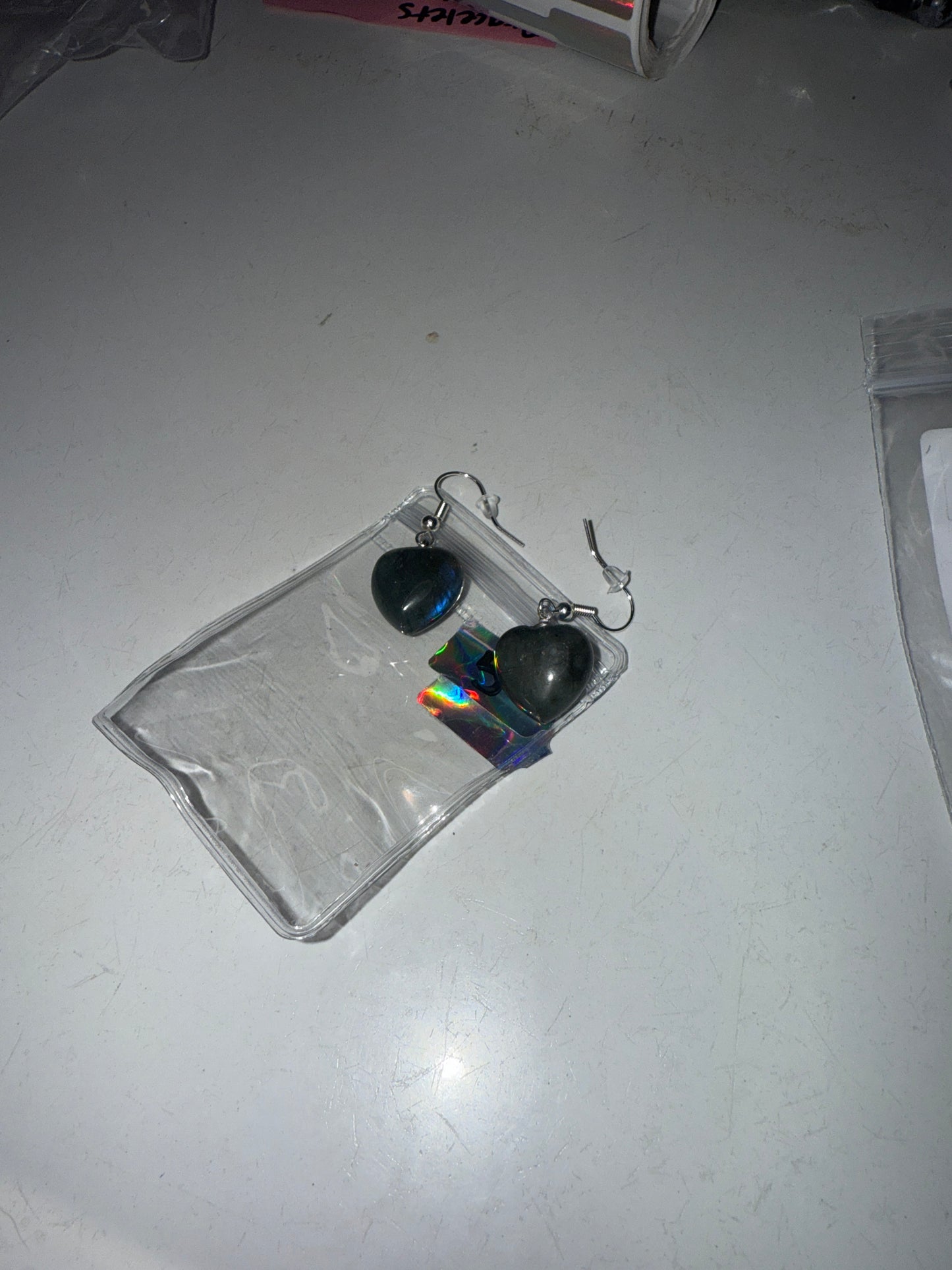 Labradorite earrings