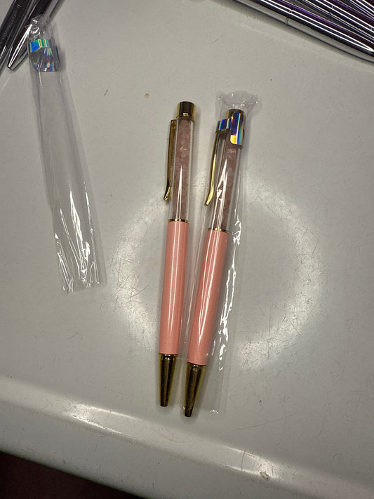 Rose quartz pens