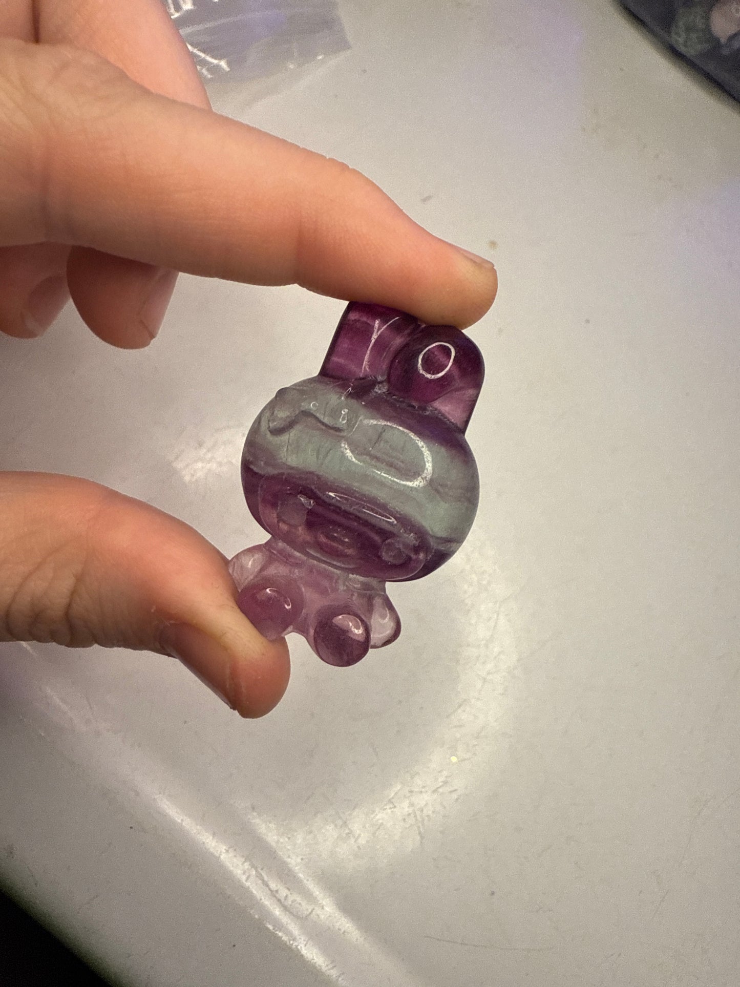 Fluorite carving