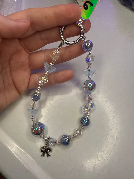 Blue keychain holder