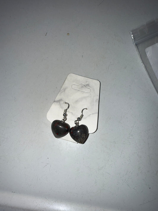 African bloodstone earrings