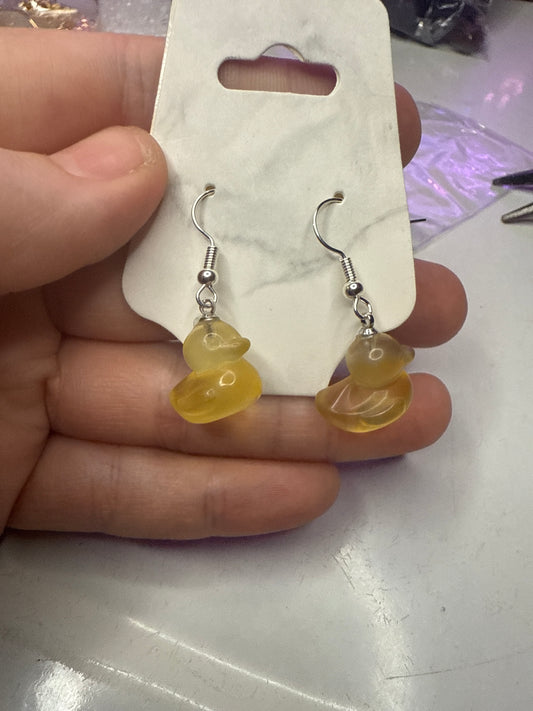 Duck earrings